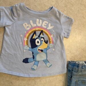 Jumping Beans Bluey Graphic Tee - Light Blue